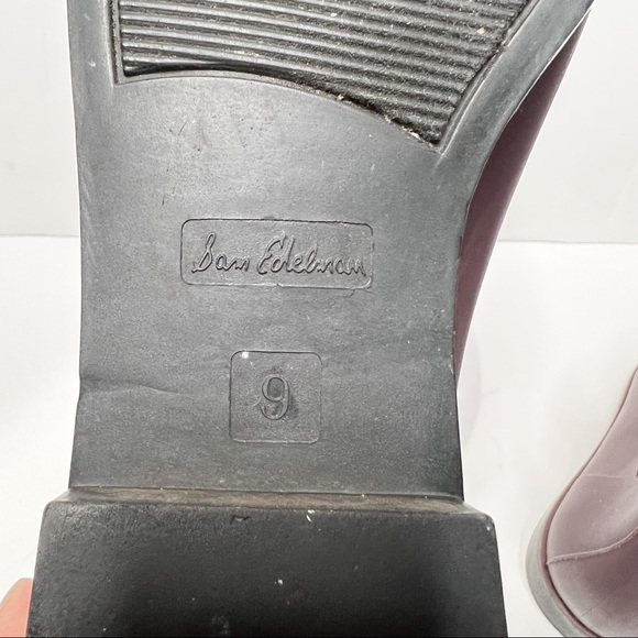 Sam Edelman Tinsley Women’s Rain Boot Burgundy Size 9 - Picture 12 of 13